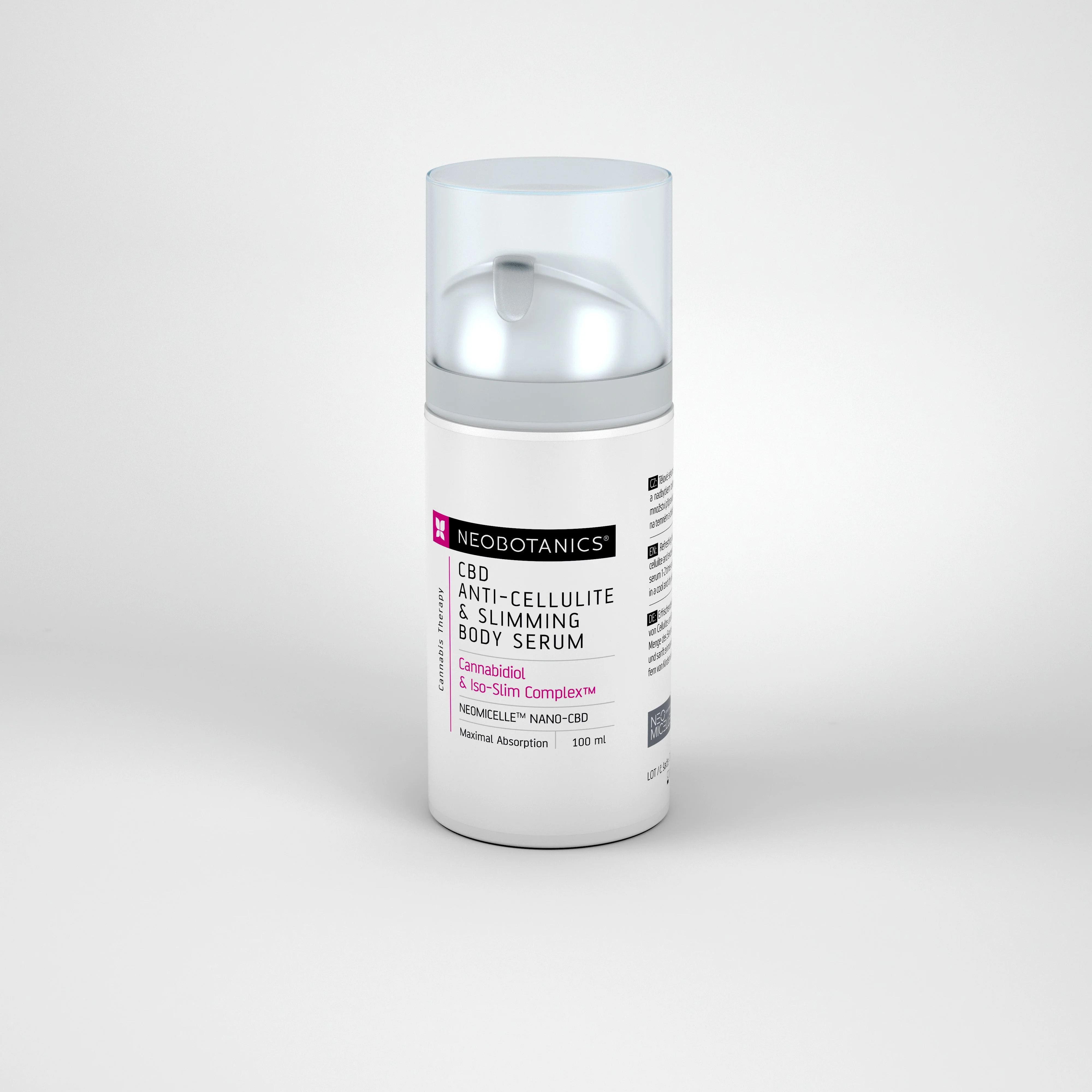 Neobotanics Gel Anticellulite & Snellente alla Canapa (100 ml) - per la cura della pelle soggetta a cellulite