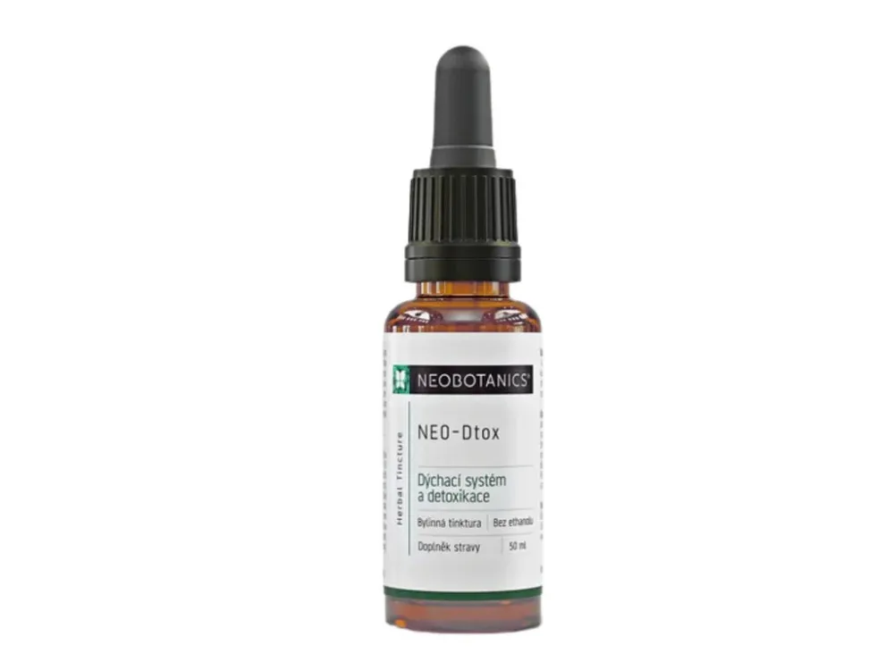 Neobotanics Neo-Dtox - tintura senza alcol (50 ml) - per i problemi respiratori