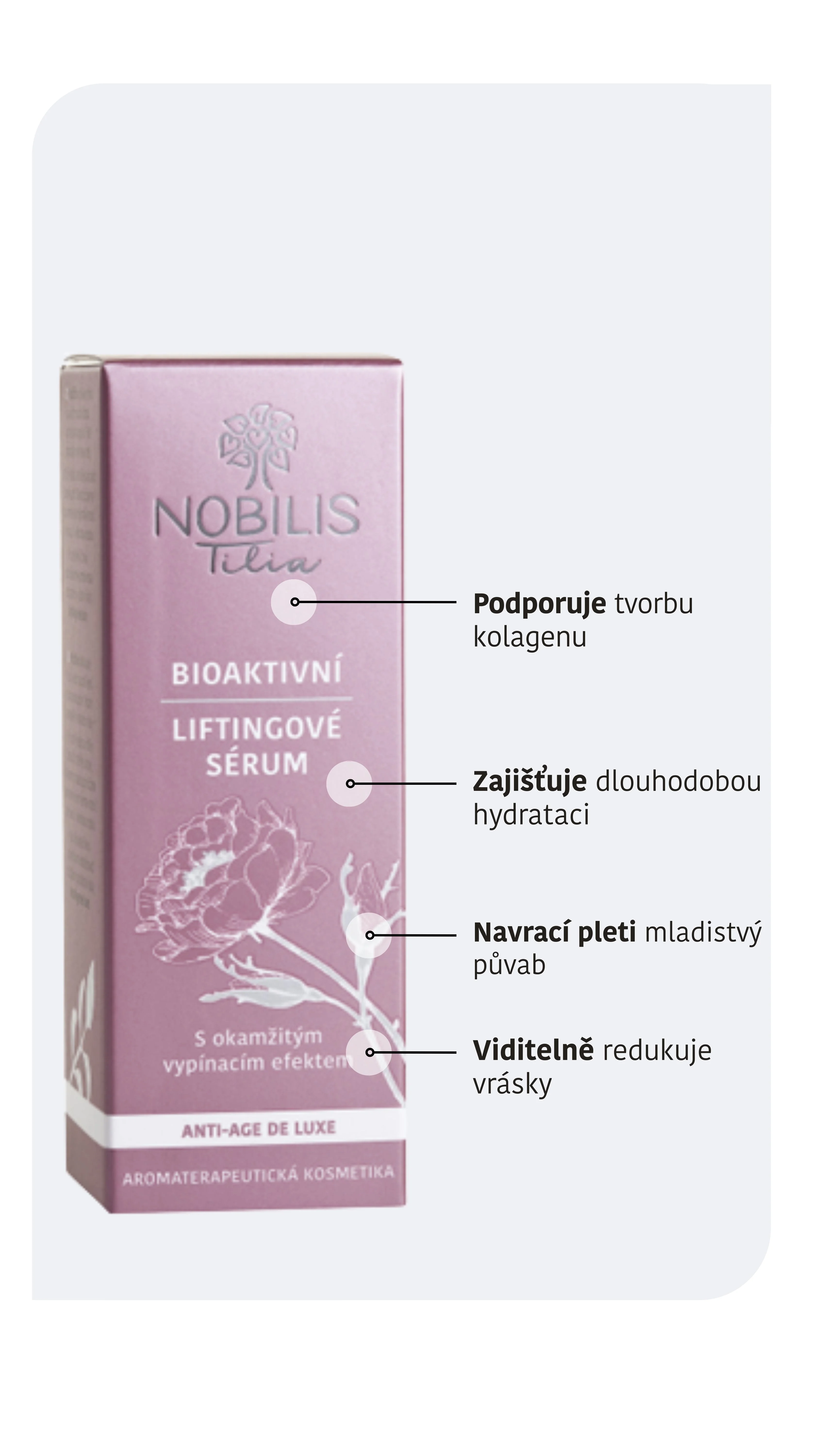 Nobilis Tilia Siero lifting bioattivo (15 ml) - per pelle matura e macchie pigmentarie