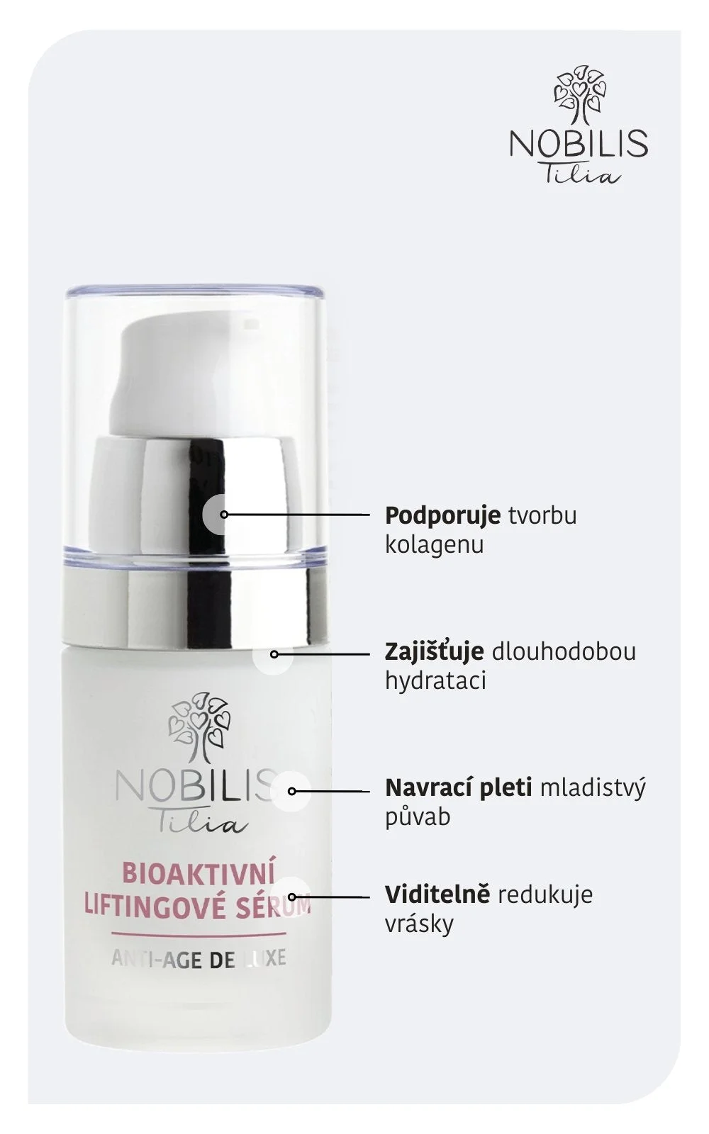 Nobilis Tilia Siero lifting bioattivo (15 ml) - per pelle matura e macchie pigmentarie