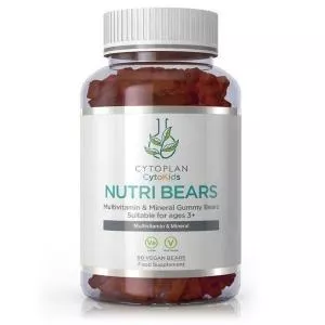 Cytoplan Nutri Bears - orsetti gommosi, multivitaminici per bambini, fragola 90 pezzi