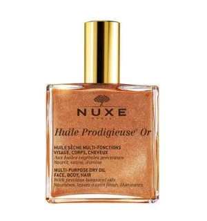 Nuxe Huile Prodigieuse Or olio secco scintillante multifunzionale per viso, corpo e capelli