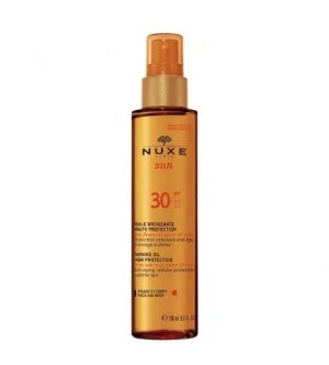 Nuxe Sun olio abbronzante per viso e corpo SPF 30