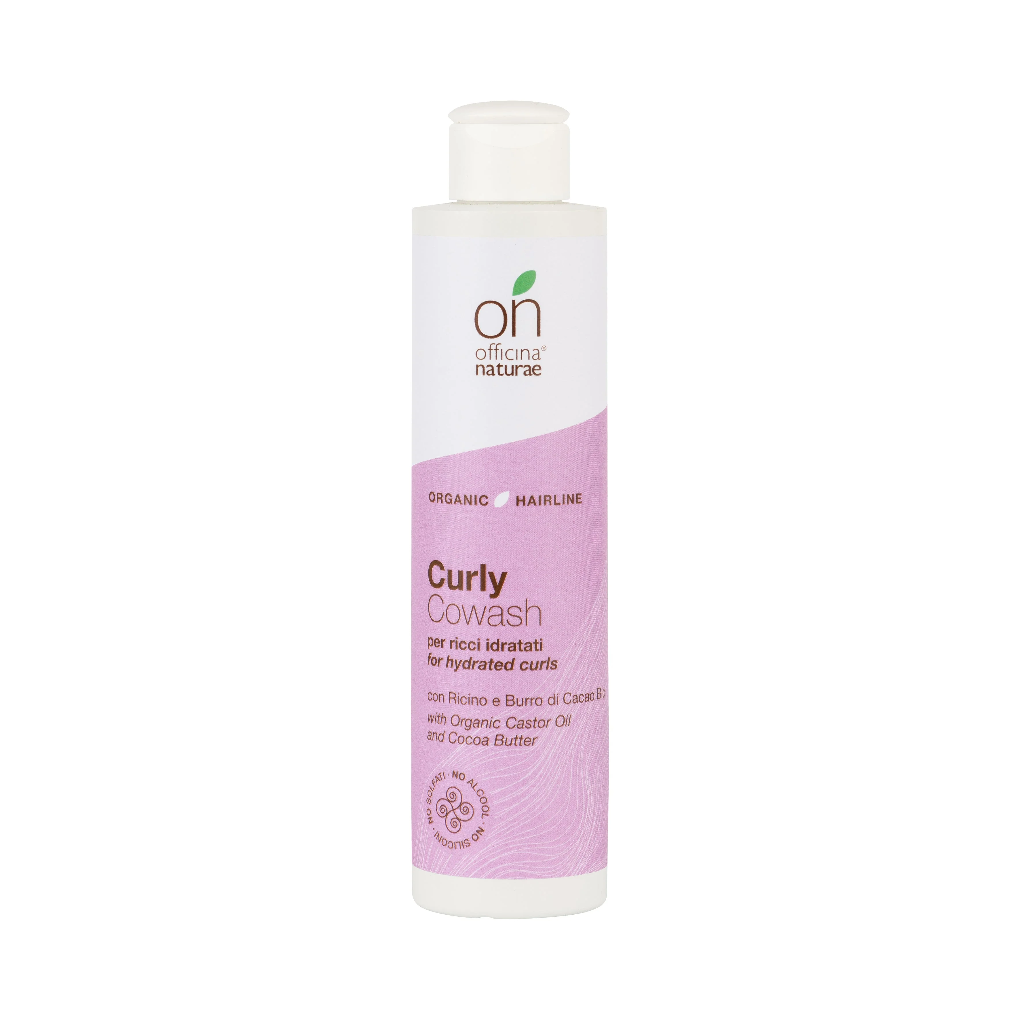 Officina Naturae Co-wash idratante per capelli ricci (200 ml) - per capelli morbidi, lucenti e facilmente gestibili