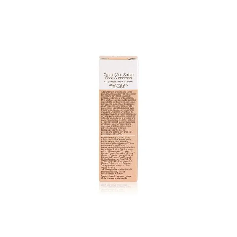 Officina Naturae Crema solare viso SPF 50 - rassodante (30 ml) - per tutti i tipi di pelle