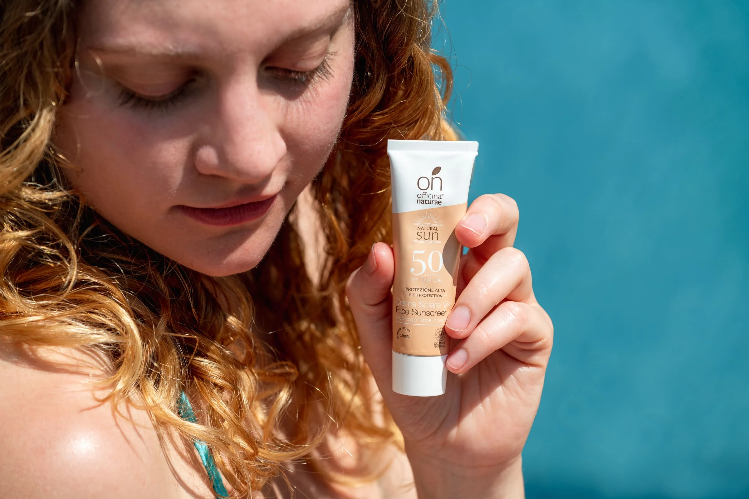 Officina Naturae Crema solare viso SPF 50 - rassodante (30 ml) - per tutti i tipi di pelle