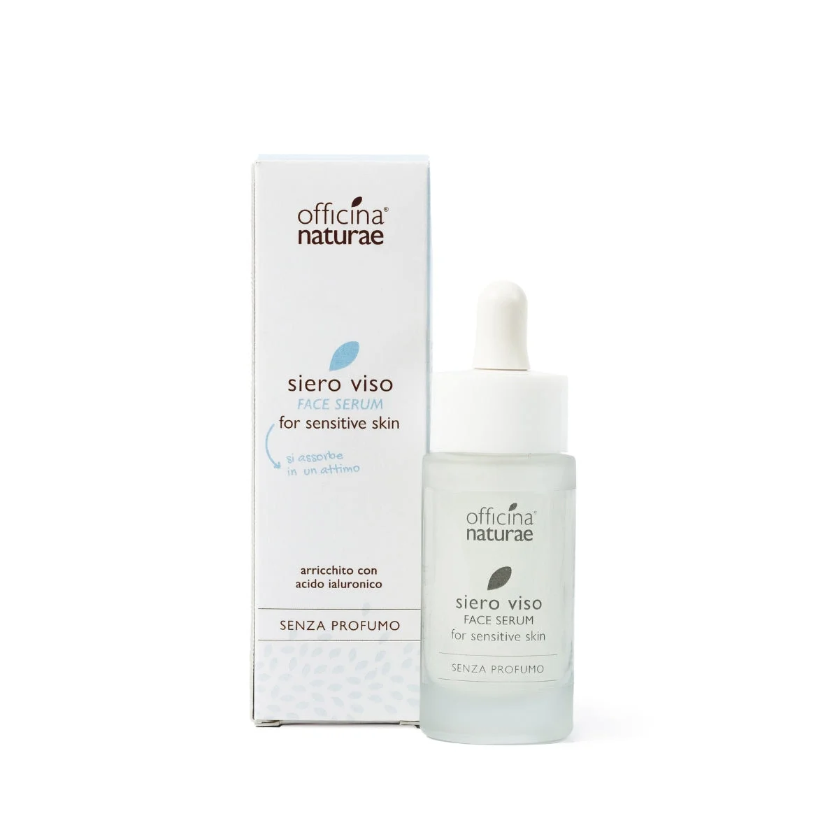 Officina Naturae Siero viso per pelle sensibile (30 ml) - lenisce la pelle reattiva