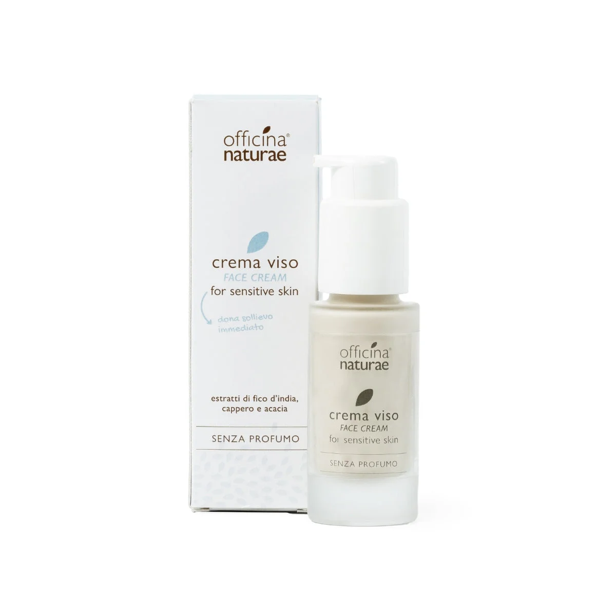 Officina Naturae Crema viso per pelle sensibile (30 ml) - lenisce la pelle reattiva