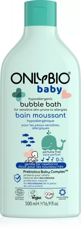 OnlyBio Bagnoschiuma ipoallergenico per bambini (500 ml)