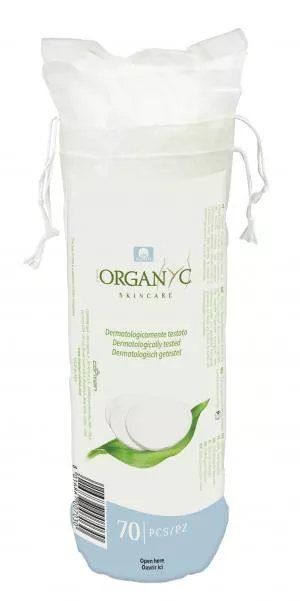 Organyc Tamponi di cotone esfoliante (70 pezzi) - 100% cotone organico