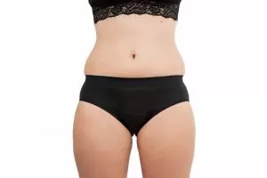 Pinke Welle Mutandine mestruali Black Bikini - Medium Black - htr. e mestruazioni leggere (S)