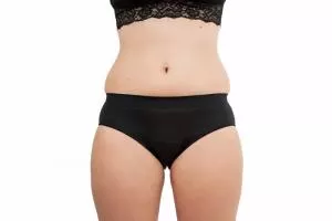 Pinke Welle Mutandine mestruali Black Bikini - Medium Black - htr. e mestruazioni leggere (XL)