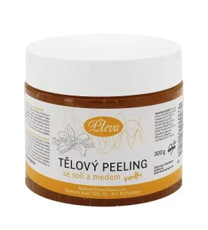 Pleva Scrub Corpo Esfoliante con Miele e Sale (Vaniglia) 300 g