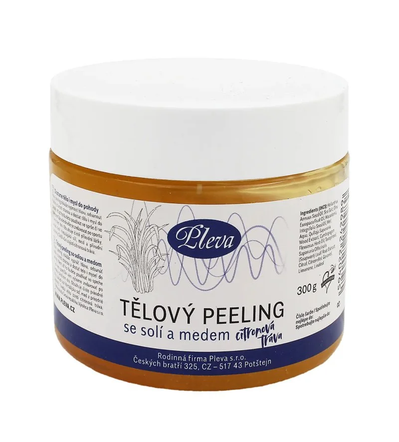 Exfoliating Body Scrub with Honey and Salt (Lemongrass) scrub corpo al sale e miele (citronella) 300 g