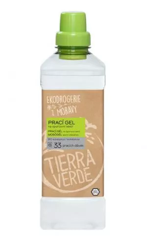 Tierra Verde Gel di lavaggio per tessuti sportivi con olio essenziale di eucalipto BIO 1 l