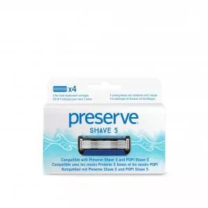 Preserve Lame di ricambio per Shave 5 (4 pezzi)