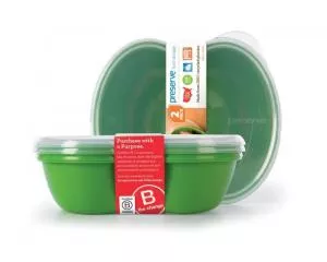 Preserve Scatola degli snack (2 pezzi) - verde - in plastica riciclata al 100