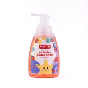 Babyton Sapone per le mani in schiuma naturale Fragola 350 ml