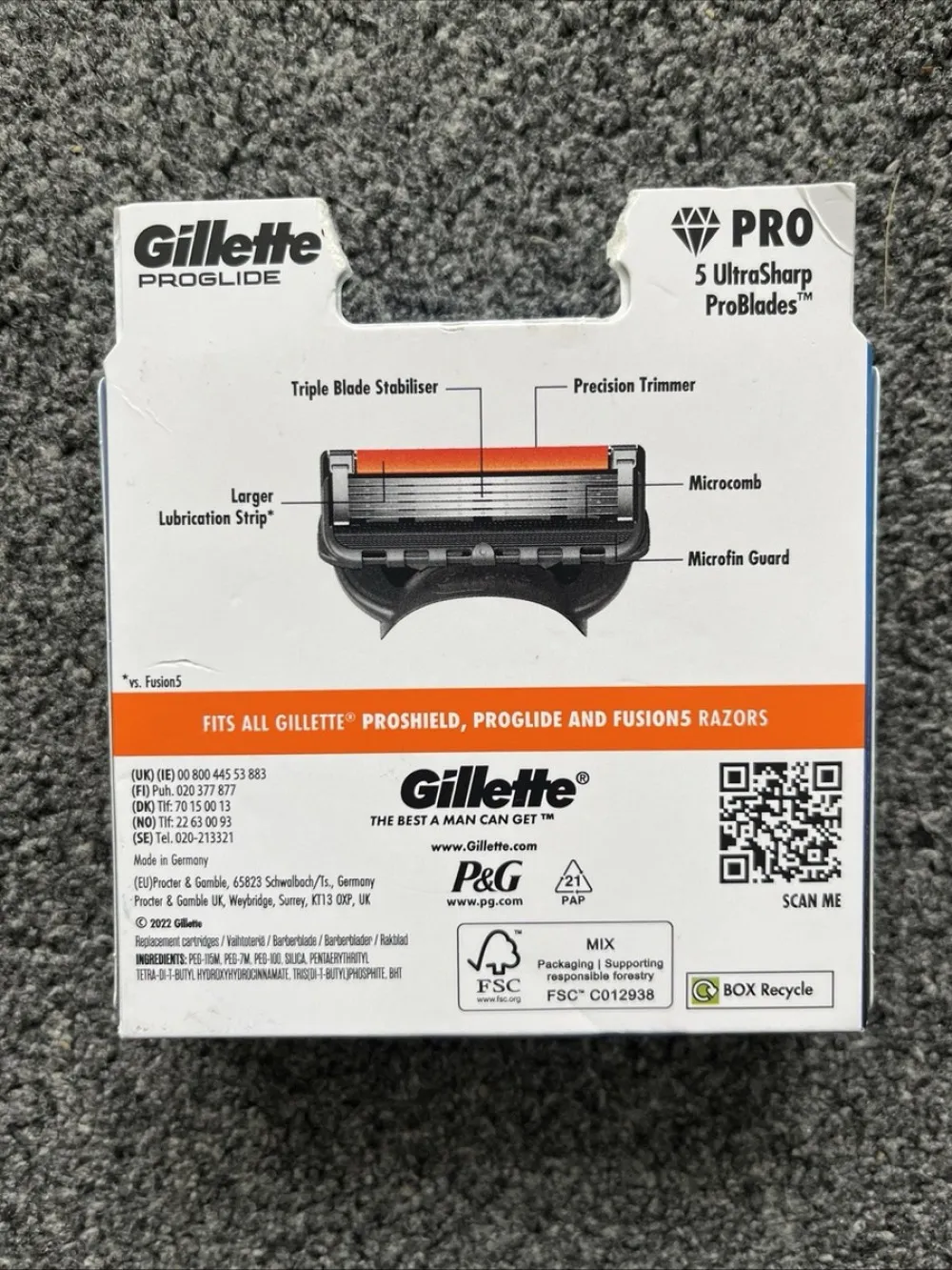 ProGlide lame di ricambio 8 pz per uomo