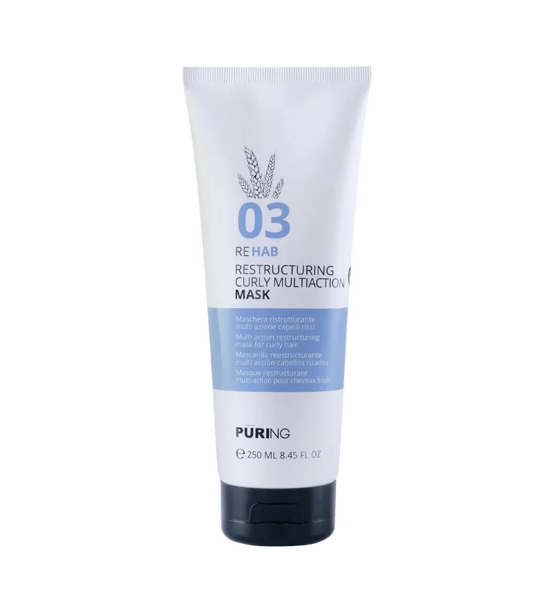 03 Rehab Restructuring Curly Multi Action Mask maschera idratante intensiva per capelli ricci, mossi e crespi 250 ml
