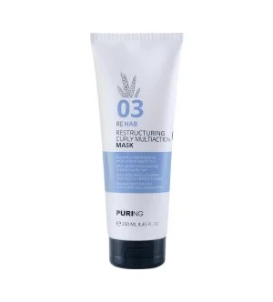 PURING 03 Rehab Restructuring Curly Multi Action Mask maschera idratante intensiva per capelli ricci, mossi e crespi