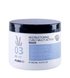 PURING 03 Rehab Restructuring Curly Multi Action Mask maschera idratante intensiva per capelli ricci, mossi e crespi