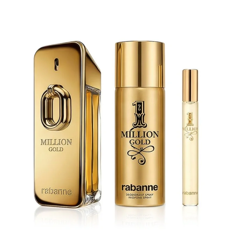 Million Gold Intense eau de parfum da uomo 100 ml + EDT mini 1 Milion 10 ml + DEO spray 150 ml