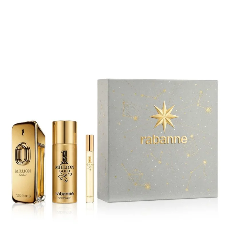 Million Gold Intense eau de parfum da uomo 100 ml + EDT mini 1 Milion 10 ml + DEO spray 150 ml