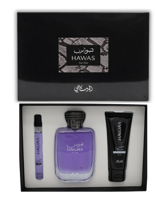 Hawas Uomo 100 ml + EDP 10 ml + gel doccia Eau de Parfum 50 ml