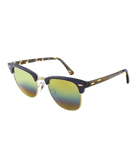 RB3016F Clubmaster occhiali da sole 55x19x145 mm arcobaleno unisex