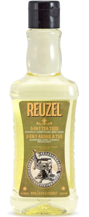 REUZEL 3 in 1 Tea Tree Shampoo-Balsamo-Bagnodoccia per uomo