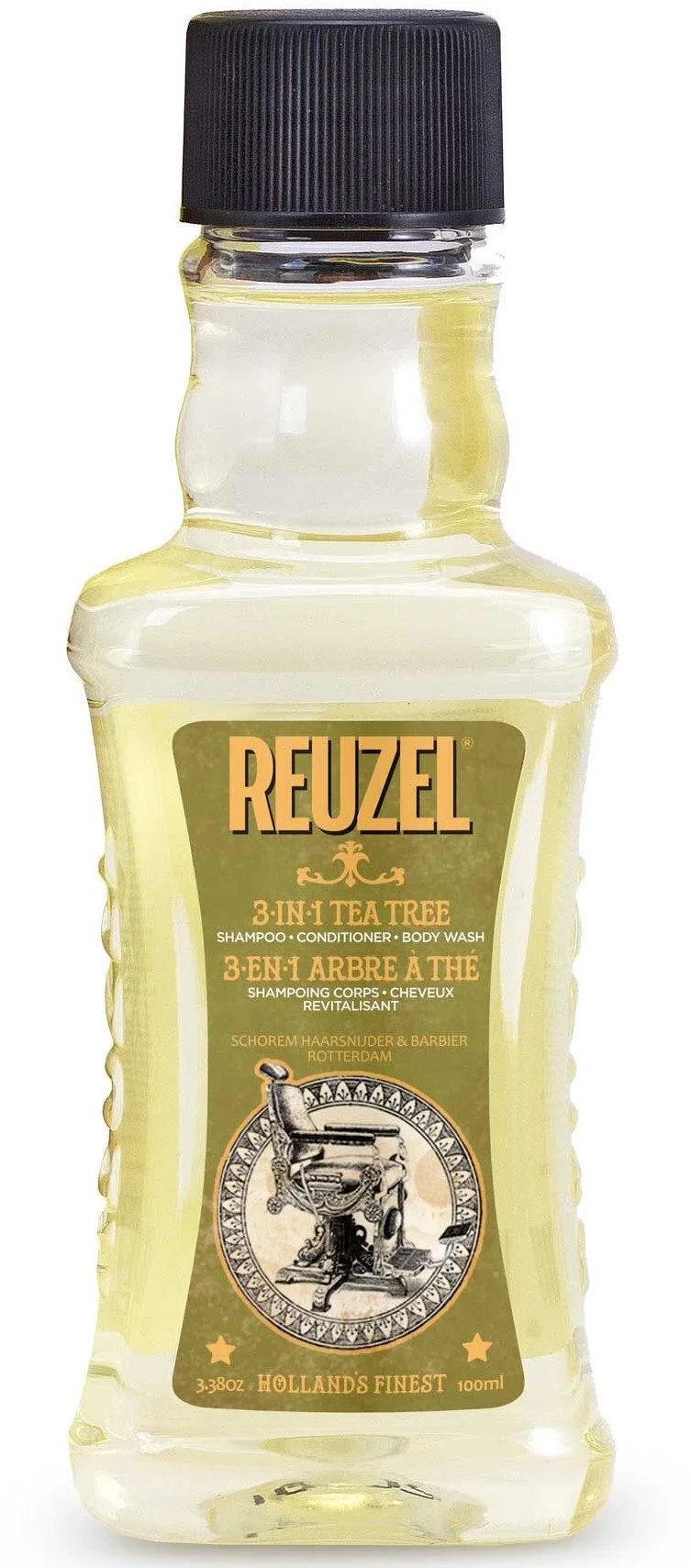 REUZEL 3-in-1 Tea Tree Shampoo-Balsamo-Bagnodoccia per uomo