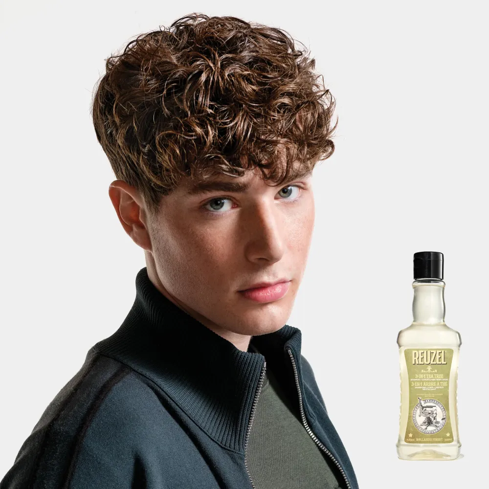 3 in 1 Tea Tree Shampoo-Balsamo-Bagnodoccia per uomo 350 ml