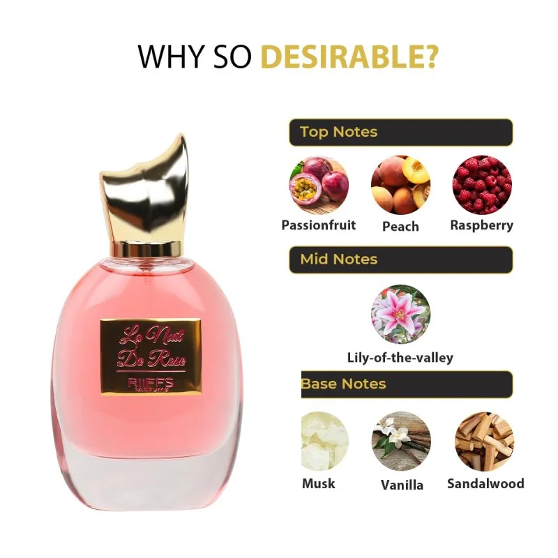 La Nuit De Rose Eau de Parfum da donna 100 ml