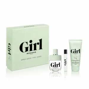Rochas Girl EDT 100 ml + EDT MINI 7,5 ml + balsamo per il corpo 100 ml W