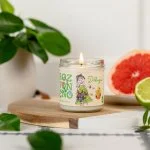 Rozvoněno Candela profumata - Grazie (130 ml) - con pompelmo, lime e bergamotto