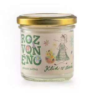 Rozvoněno Candela profumata - Peace of mind (130 ml) - con lavanda e patchouli