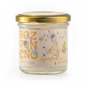 Rozvoněno Candela profumata - Sinfonia di sentimenti (130 ml) - con lavanda e ylang-ylang