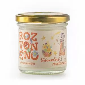 Rozvoněno Candela profumata - Miracolo di Natale (130 ml) - con spezie di pan di zenzero