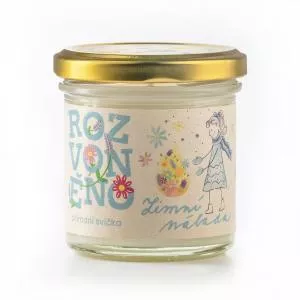 Rozvoněno Candela profumata - Winter mood (130 ml) - con arancia, chiodi di garofano e cannella