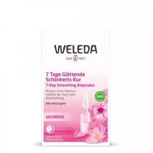 Weleda Olio per il viso alla rosa in fiale - Trattamento levigante 7 giorni 7pz 6ml