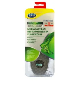 Scholl In-Balance Arch Pain Relief Insole Medium solette per scarpe 1 pz.