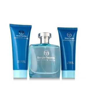 Sergio Tacchini Ocean's Club Eau de Toilette da uomo 100 ml + Balsamo dopobarba 100 ml + Gel doccia