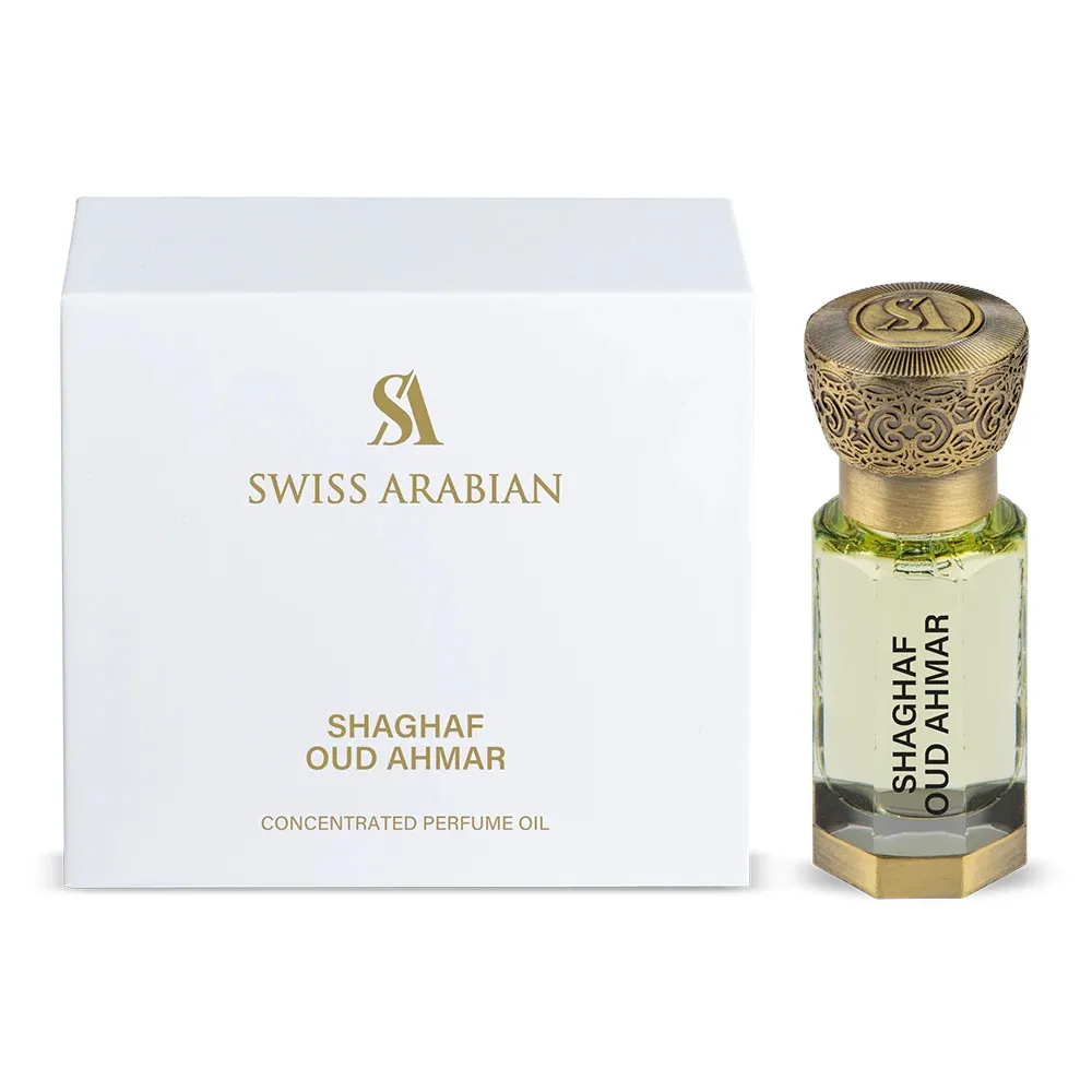 Shaghaf Oud Ahmar olio profumato concentrato unisex 12 ml
