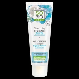 SO’BiO étic Shampoo idratante BIO con cocco e acido ialuronico (250 ml) - per tutti i tipi di capelli