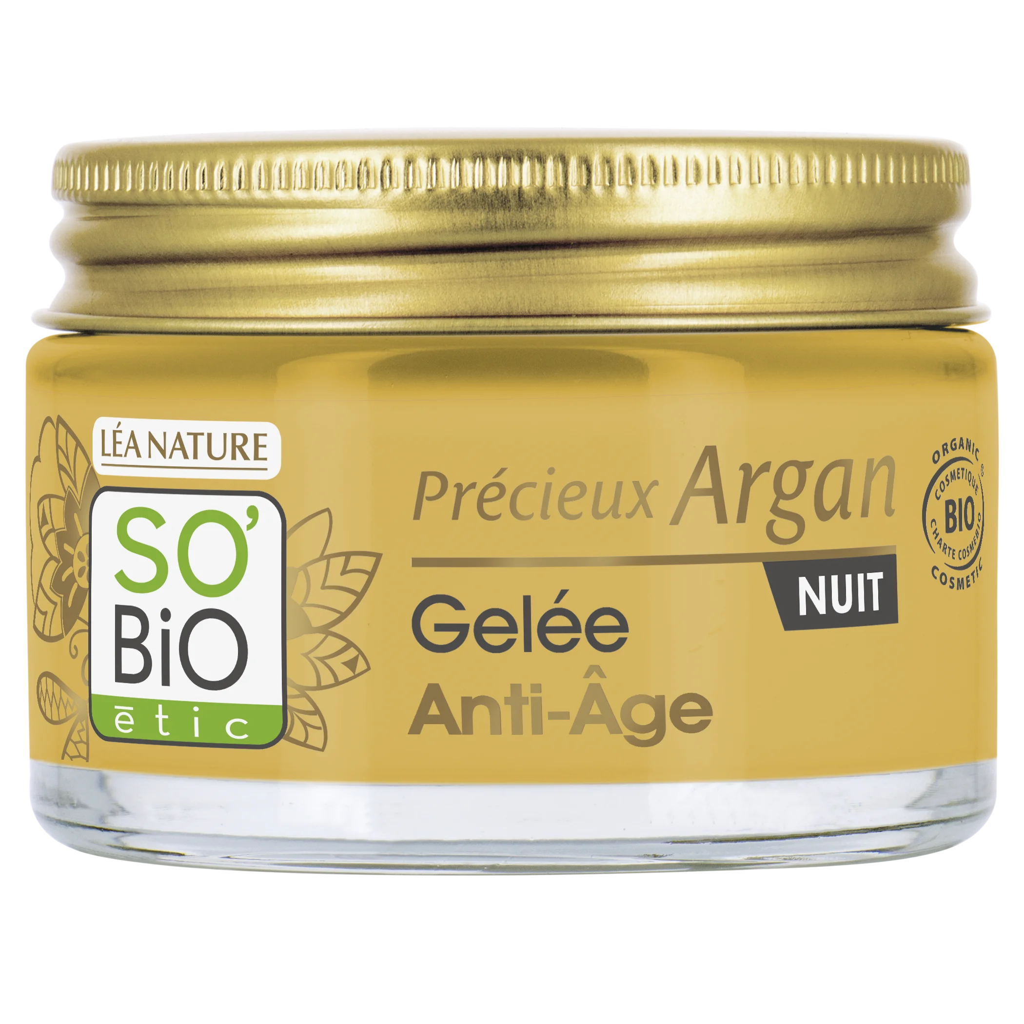 SO’BiO étic Anti-age Precieux Argan Gel notte BIO (50 ml) - rigenera e leviga la pelle