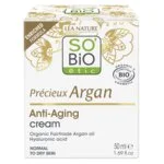 SO’BiO étic Anti-age Precieux Argan Crema giorno BIO (50 ml) - idrata, rassoda e illumina la pelle