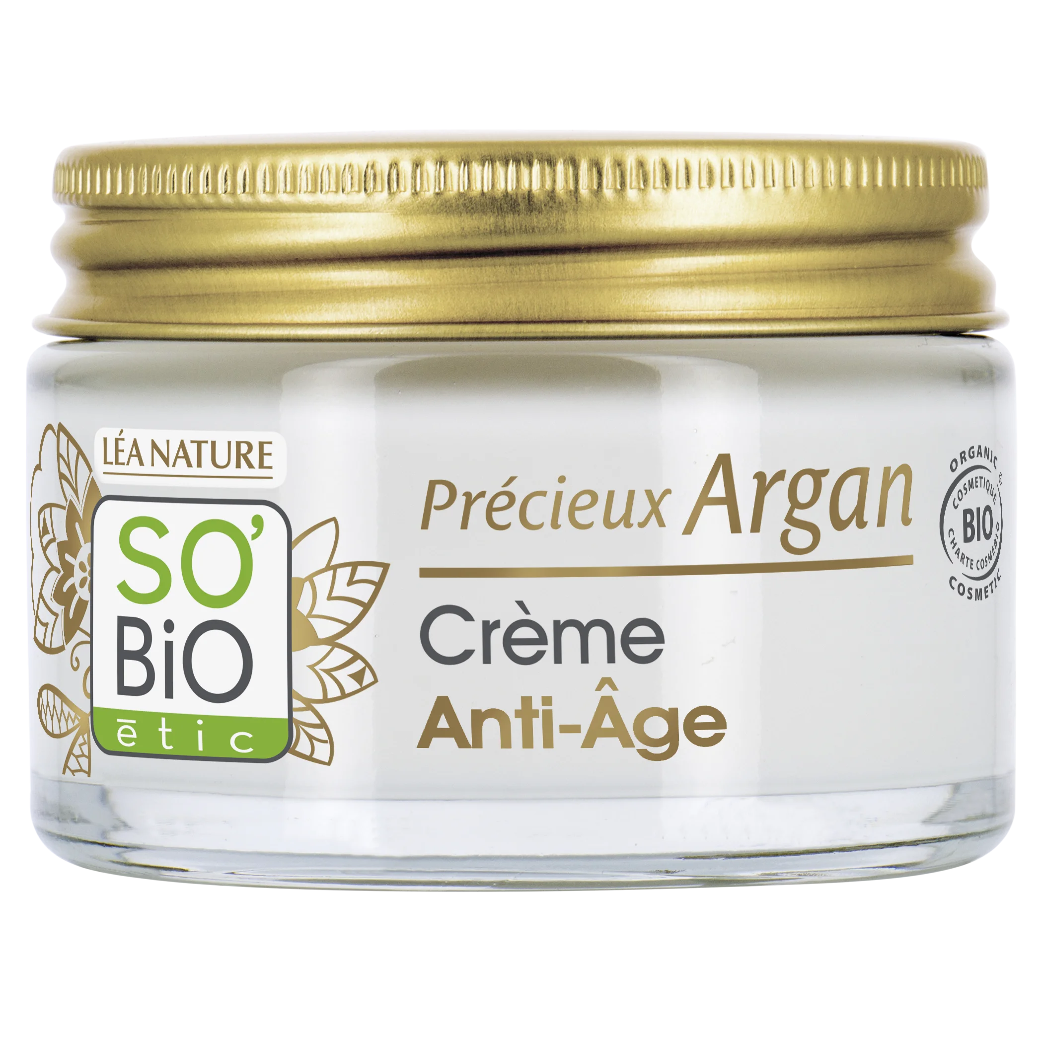 SO’BiO étic Anti-age Precieux Argan Crema giorno BIO (50 ml) - idrata, rassoda e illumina la pelle