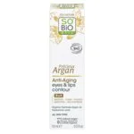 SO’BiO étic Anti-Age Precieux Argan Crema contorno occhi e labbra BIO (15 ml) - ideale per pelli mature