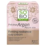 SO’BiO étic Anti-age Precieux Argan Crema giorno rosa rassodante GOLD BIO (50 ml) - rassoda e illumina la pelle